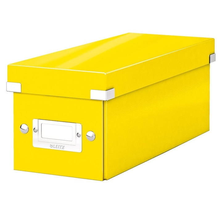 Kis doboz, Leitz, Wow Click&Store, 143 x 136 x 352 mm, sárga