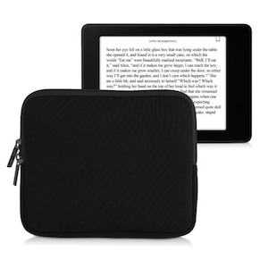 Husa universala pentru eBook Reader de 7 inch, Kwmobile, Negru, Textil, 57397.01