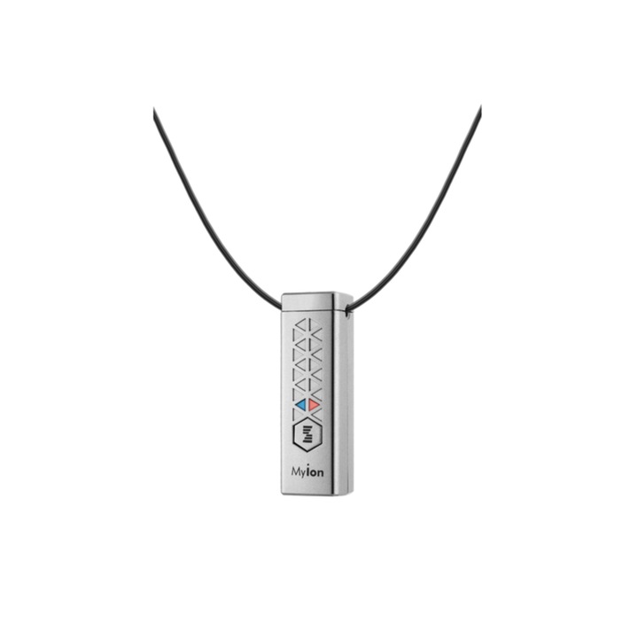 Purificator de aer portabil MyIon, Zepter, tehnologie de ionizare, ultra usor, baterie Litiu-Ion, Argintiu