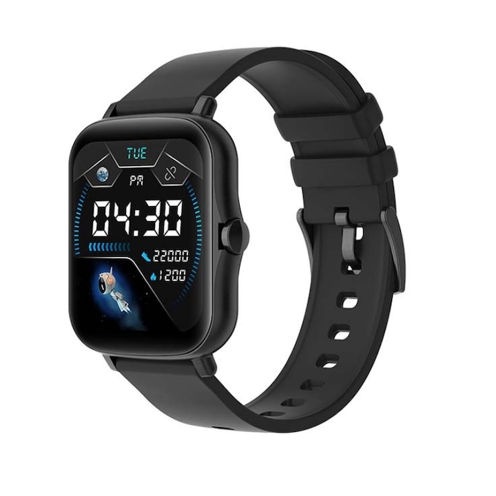 Ceas smartwatch COLMI P8 Plus GT, 230 mAh, IP67, Bluetooth 5.1, Black