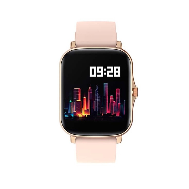 Ceas smartwatch COLMI P8 Plus, 190 mAh, IP67, Bluetooth 4.0, Gold