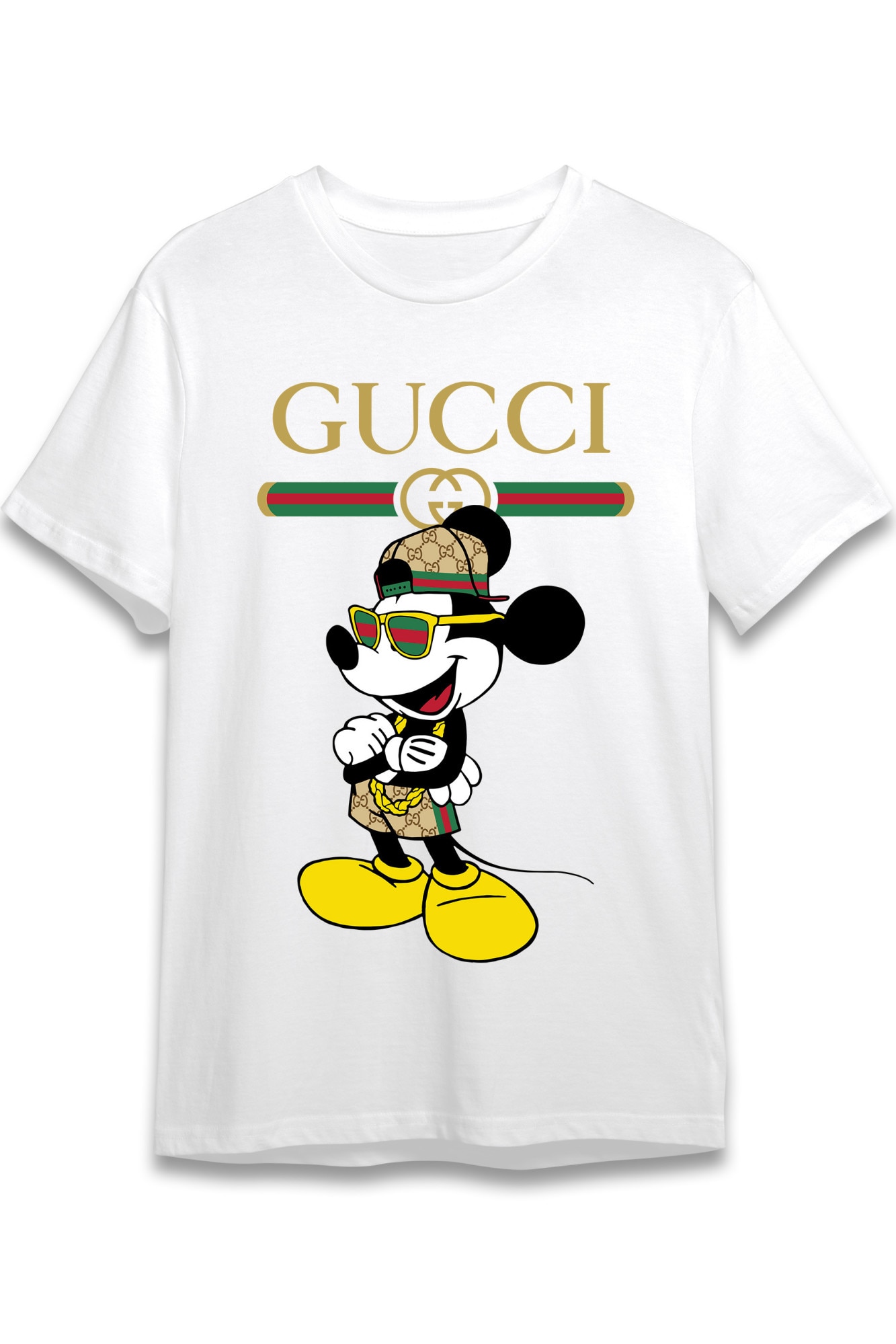 Required Agriculture wheat Tricou Mickey Mouse Rapper in Haine Gucci, Parodie Gucci, Unisex, 100%  Bumbac, Alb, L - eMAG.ro