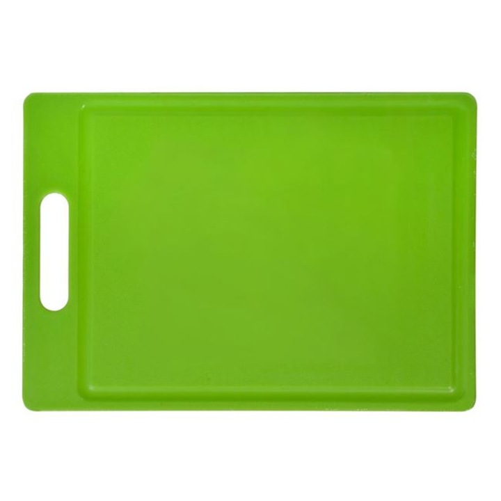 Tocator din plastic, dreptunghiular, verde deschis, 35 x 24,5 x 0,6 cm