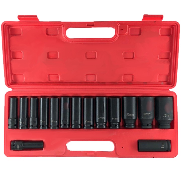 Trusa de scule Profesionala, 15 chei, chei tubulare, Chrome Vanadium, cutie depozitare si transport, Selling Depot