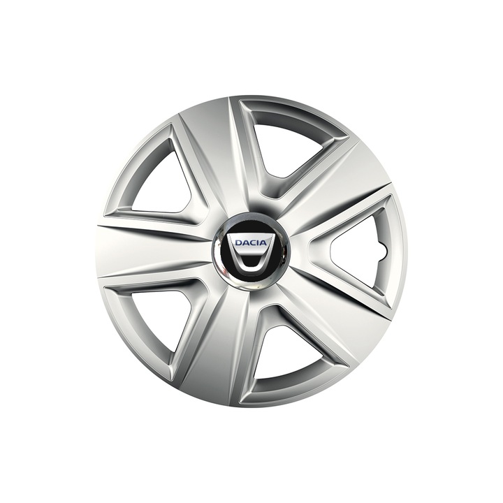 Set 4 capace roti Cu Inel Cromat Esprit R14 pentru gama auto Dacia