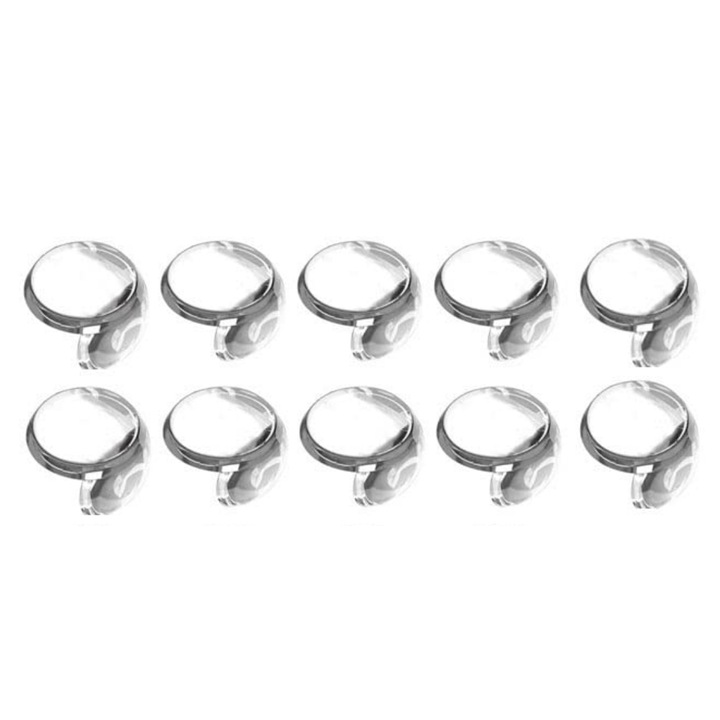 10 db öntapadó sarok készlet bútorsarkokhoz, gyerekek védelmére, kerek, 2,5 x 2 cm - MaffStuff®