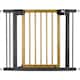 Poarta de Siguranta idealStore Barrier Children pentru Scari, dimensiuni ajustabile 76 - 104 cm, Fabricata din Otel si Lemn, culoare Negru Maro