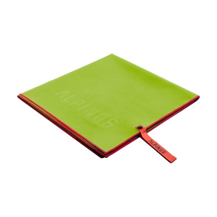 Хавлия за тренировки и туризъм, Alpinus Canoa Green, зелена, 50 х 100 см