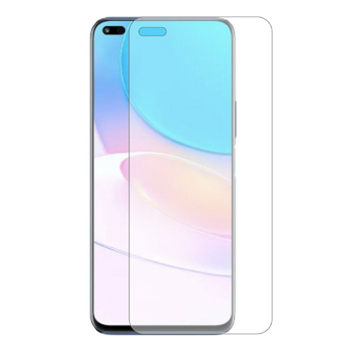 Folie de Protectie Ecran Exterior pentru Huawei Nova 8, Silicon Hydrogel Regenerabil, Flexible Hydro-Crystal, Optim Solution, Full Glue, Instalare usoara, Transparent, OPTIM SOLUTION