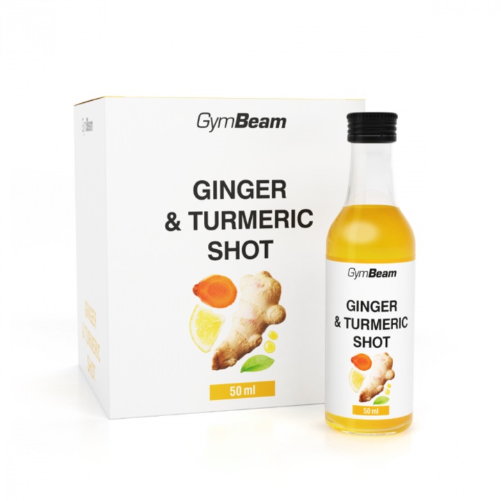 GymBeam - Ginger & Turmeric Shot 50 ml ízesítetlen
