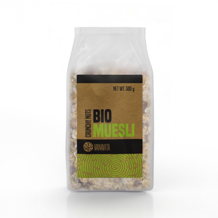 VanaVita - Bio Müzli 500 g ropogós gyümölcsök & magvak