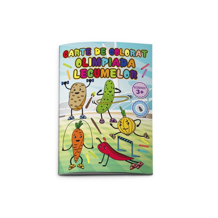 Zöldségolimpia kifestőkönyv, B5 16 oldal