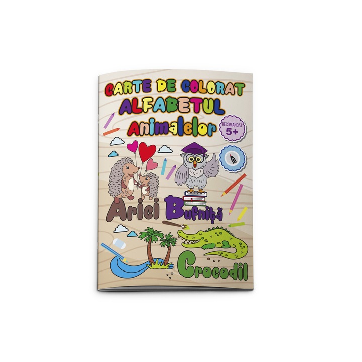 Állati ábécés kifestőkönyv, B5 16 oldal,