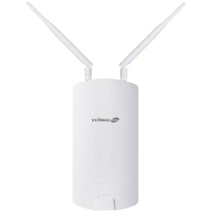Безжична точка за достъп Edimax OAP1300, Gigabit, Dual Band, 1300 Mbps, Outdoor, PoE, 2 външни антени Бял