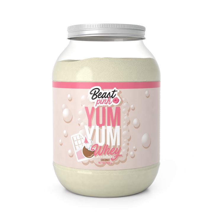 BeastPink - Yum Yum Whey fehérje 1000 g fehércsoki kókusz