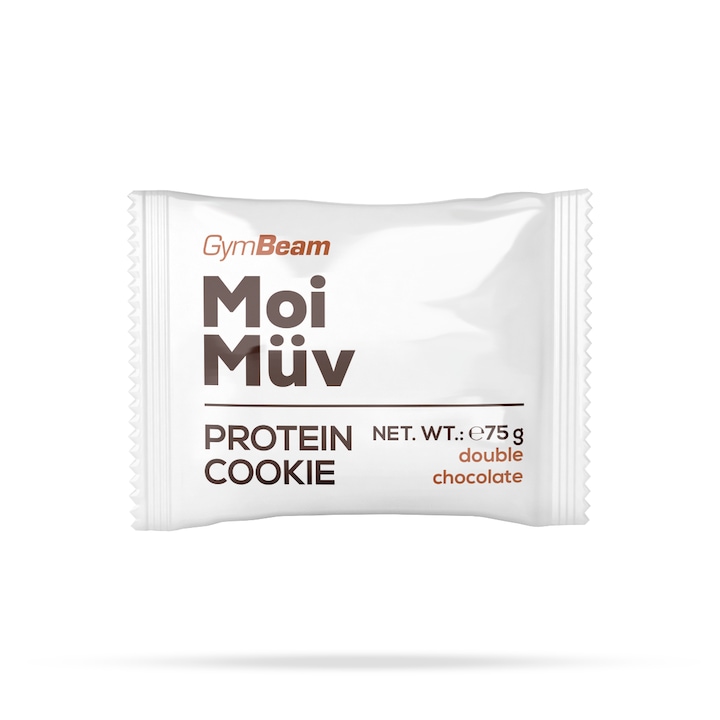 Baton proteic MoiMüv Protein Cookie, GymBeam, 75 g, bogat in ciocolata