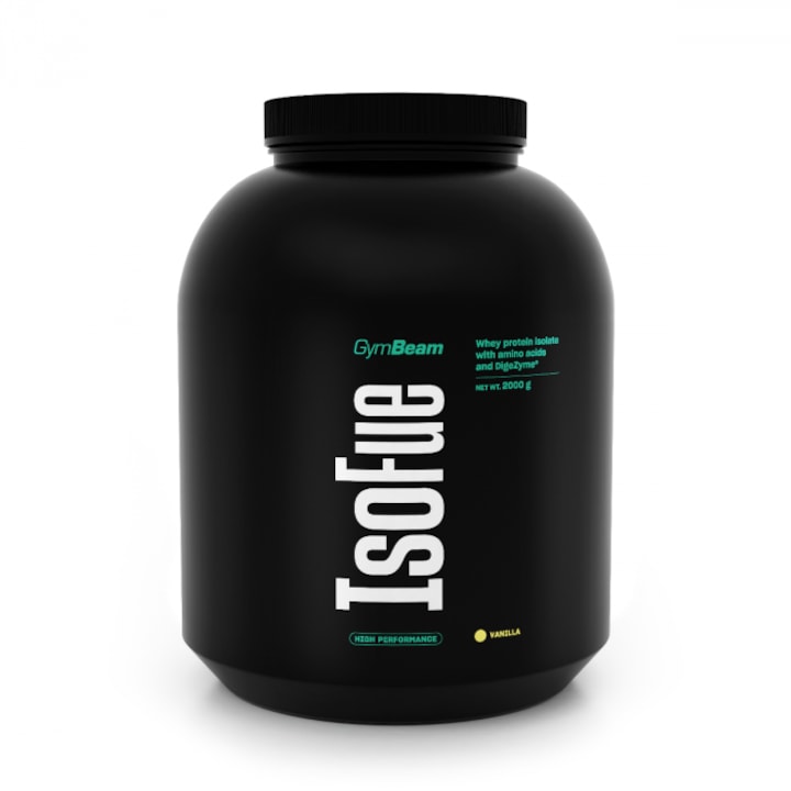 Proteina Iso Whey, Proteine IsoFue, GymBeam, vanilie, 2000 g