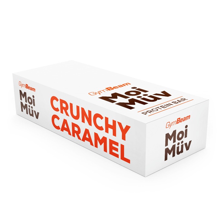 GymBeam - MoiMüv fehérjeszelet 24 x 60 g ropogós karamell