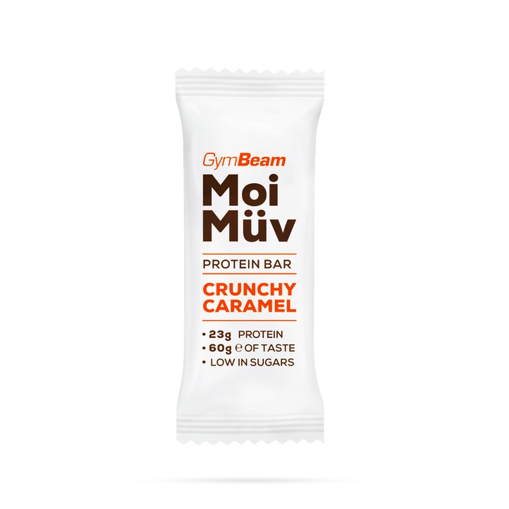 GymBeam - MoiMüv fehérjeszelet 60 g ropogós karamell