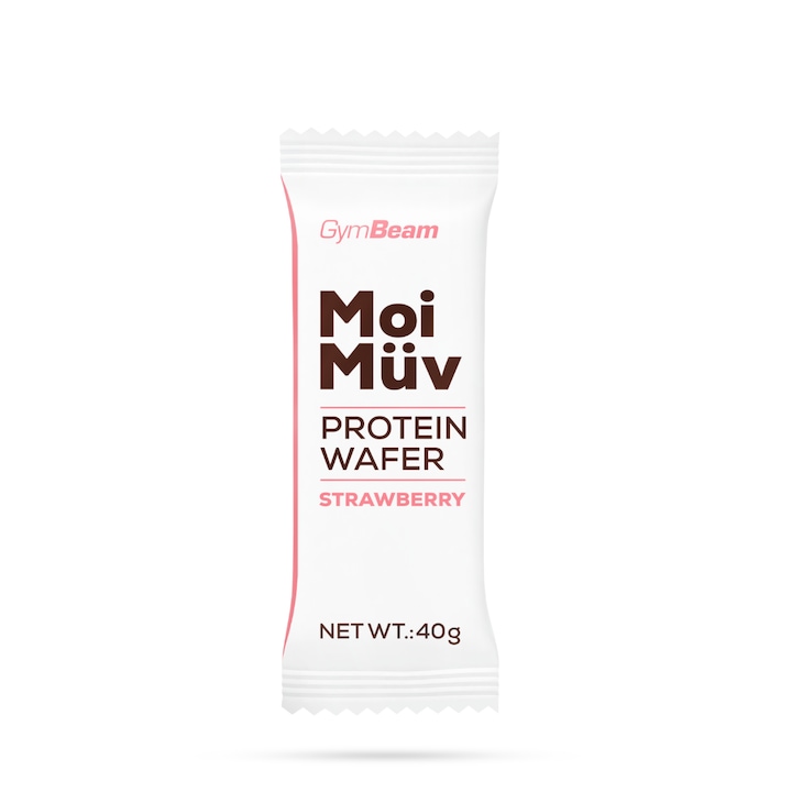 GymBeam - MoiMüv fehérjés nápolyi 40 g eper