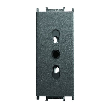 Priza simpla modular Panasonic, 1m, Negru Priza simpla modular Panasonic, 1m, Negru