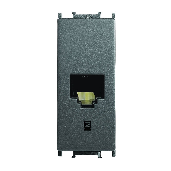 Контакт за компютър Panasonic, cat5 модулен, 1м, Черен