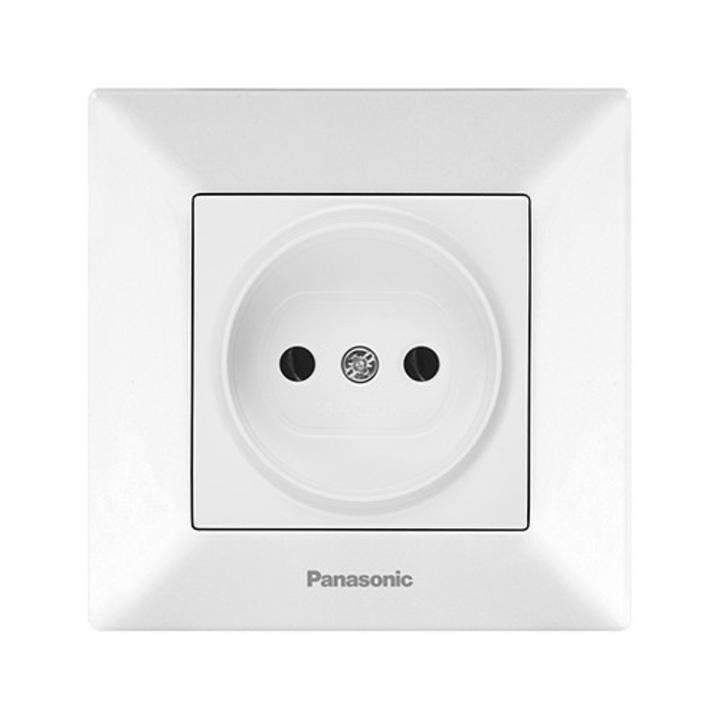Priza simpla Panasonic Arkedia, Alb