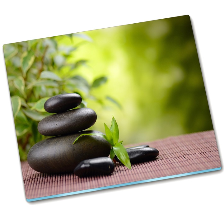 Tocator. Tulup. Pietre de bazalt. 60 x 52. Verde