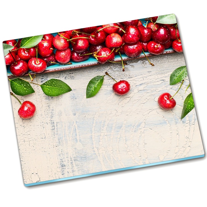 Tocator. Tulup. Cirese. 60 x 52. Rosu