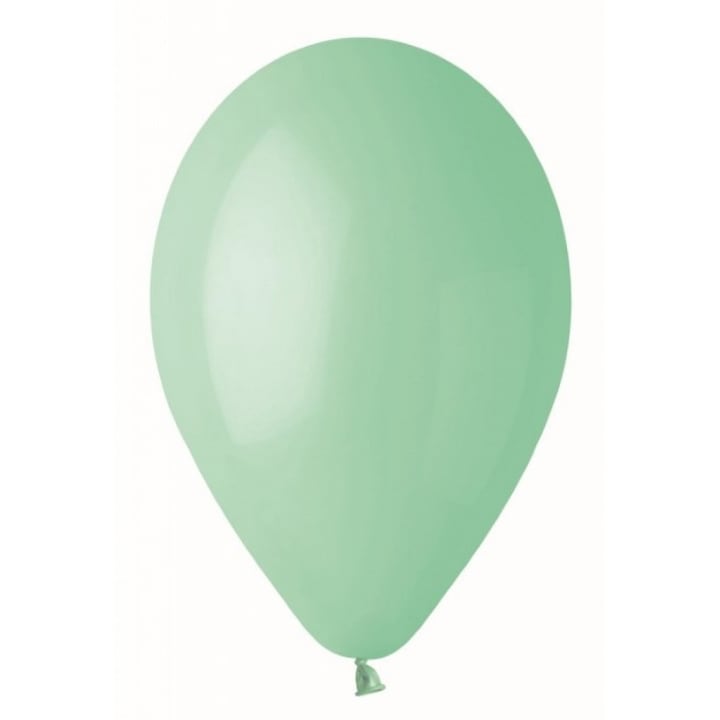 Комплект 25 латексови балона 26 см, ментово зелено 77, Gemar G90.77