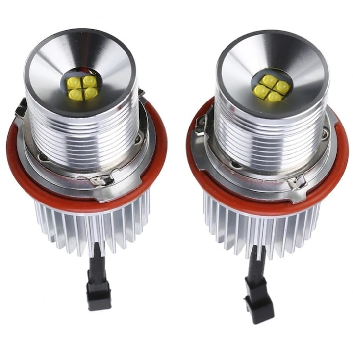 Set 2 Becuri Angel Eyes AutoREY® Premium, Led Marker, Putere 40w compatibil cu BMW E39/E60/E61/E81/E87/ E63/ E64/E65/E66/X5/ E53/X3/E83