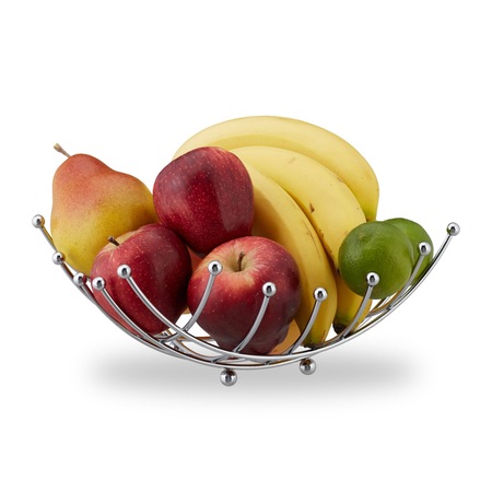Cos pentru fructe Relaxdays, din metal, 10 x 26 x 26 cm - eMAG.ro