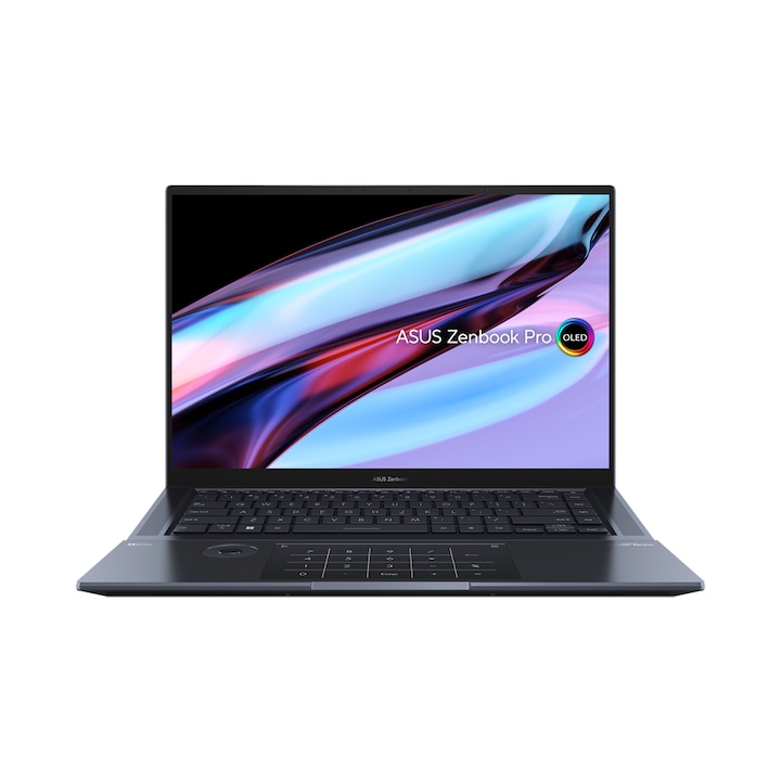 Лаптоп Asus Zenbook Pro 16X OLED UX7602ZM-OLED-ME951X, UX7602ZM-OLED-ME951X, 16", Intel Core i9-12900H (14-ядрен), NVIDIA GeForce RTX 3060 (6GB GDDR6), 32GB onboard LPDDR5, Черен