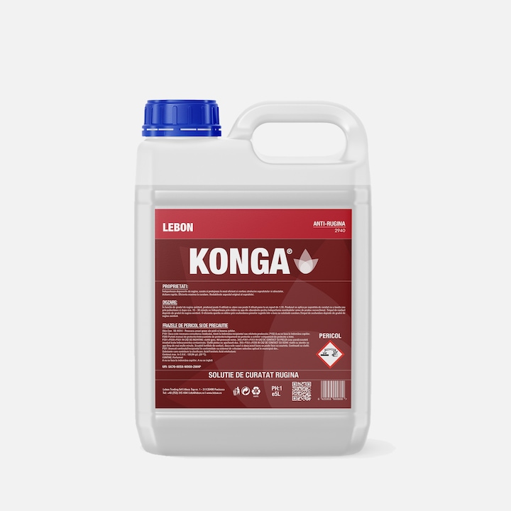 Solutie pentru curatat Rugina, 5L, indeparta rapid si eficient rugina de pe suprafetele metalice fara a deteriora materialul