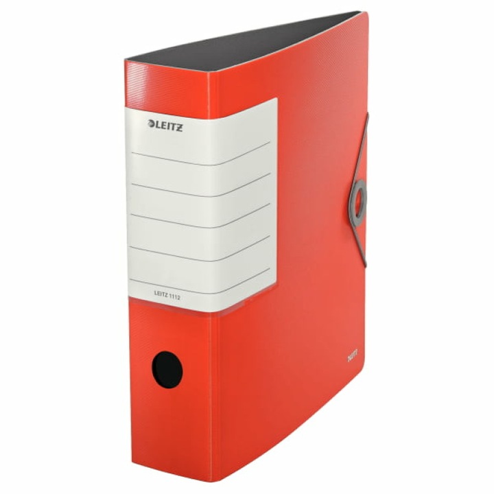 Biblioraft, Leitz, Solid, A4, 180A, 82mm, Rosu