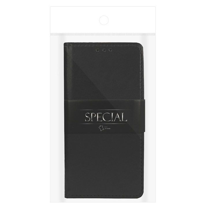 Кожен калъф страничен BOOK SPECIAL Италианска кожа Samsung Galaxy A23 4G, Черен