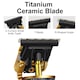 OEM Kontúrvágó trimmer, titán/kerámia, USB, 5W, 19x6,5x4,3 cm, fekete