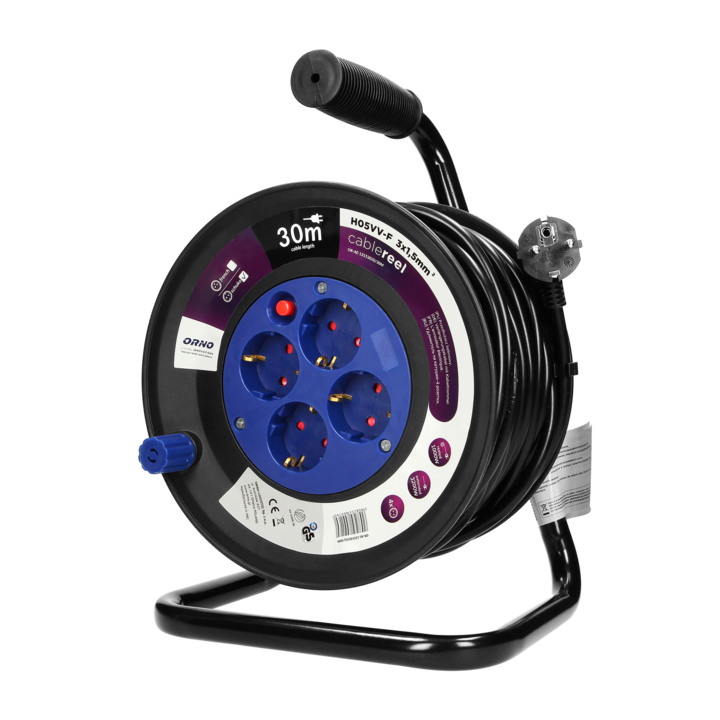 Orno OR-AE-13153(GS)/30M kábeldobos hosszabbító