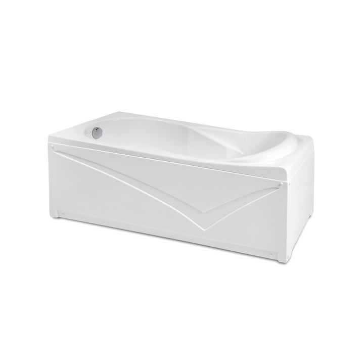 Cada baie 1700x700 GALAS echipata cu masca frontala, suport cadru H si sifon automat