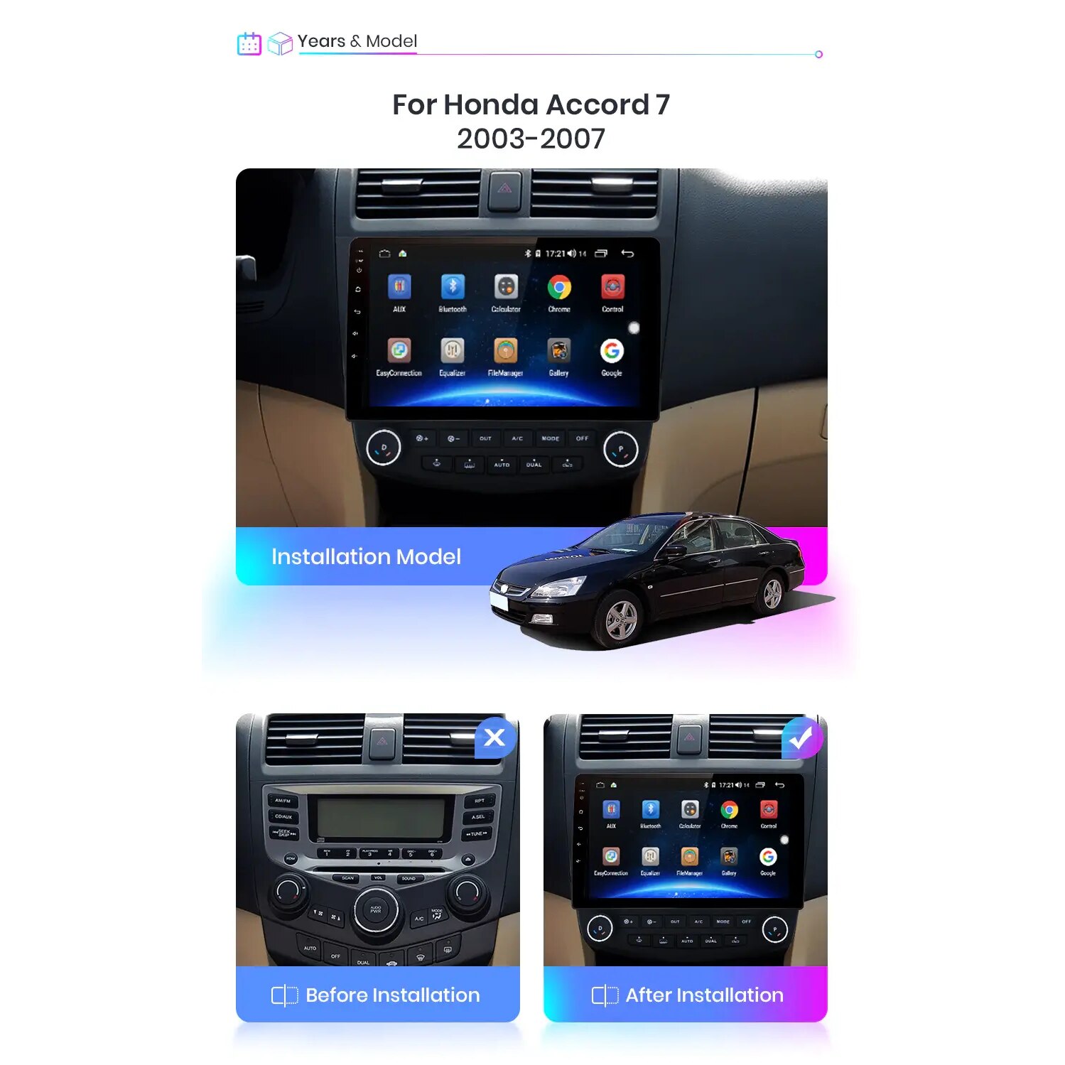 Android 10 навигация, 9" екран, 8GB RAM 128GB вътрешна памет, осемядрен ...