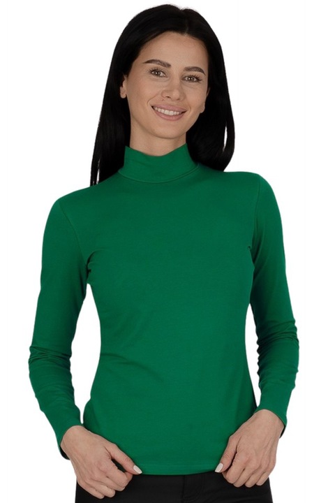 Bluza Dama tip Maleta cu Guler Inalt, Knox, B2005, Verde, 2XL/INTL