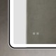 Oglinda LED pentru baie cu rama neagra din aluminiu 50 x 70 cm N35