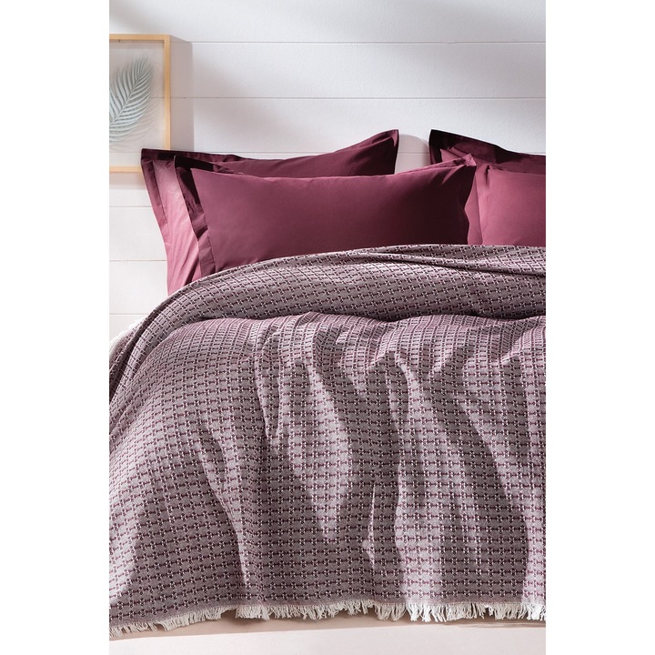 Cuvertura de pat Yatas, Violet, 200 x 220 cm
