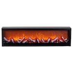 Semineu Decorativ cu Telecomanda Efect de Flacara 75cmX20cmx5cm