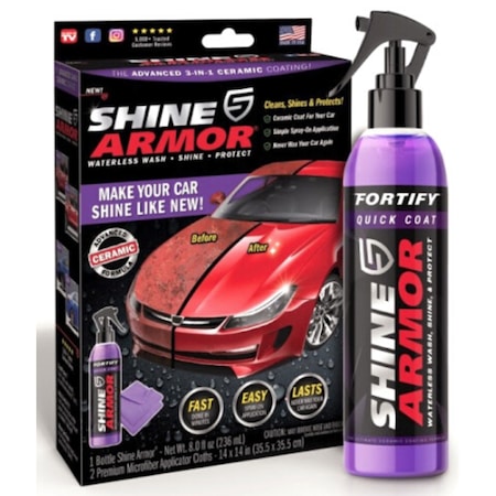 Kit Ceara Lichida auto, Ceramica, Shine Armor 236ml