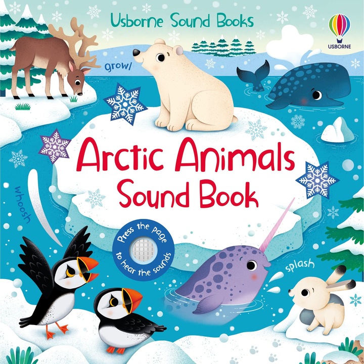 Usborne – Arctic Animals Sound Book – Carte cu sunete pentru copii 6+ luni