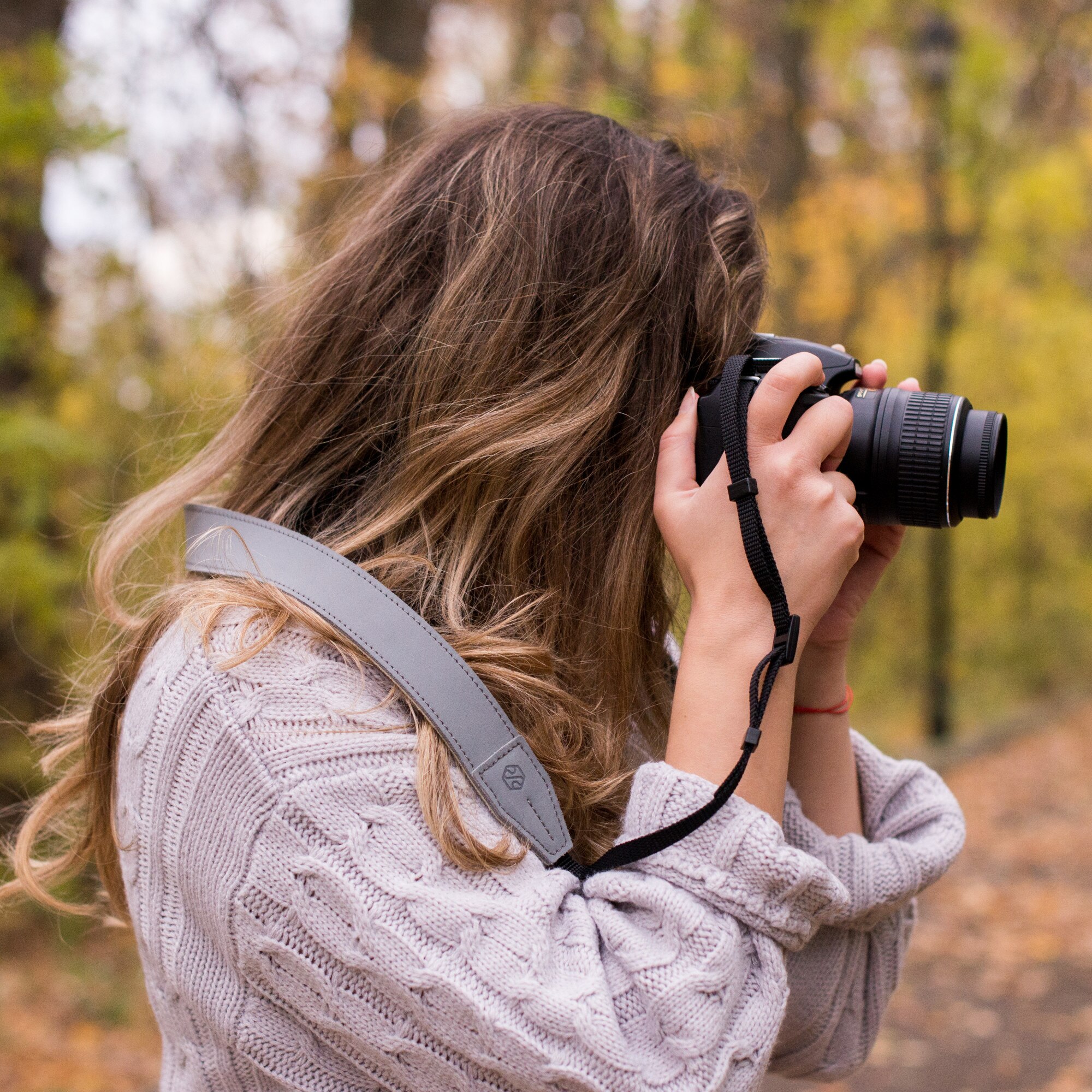 strap piele dslr