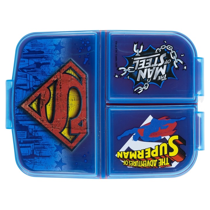 Cutie Pranz Sandwich 3 Compartimente Superman 500 ml