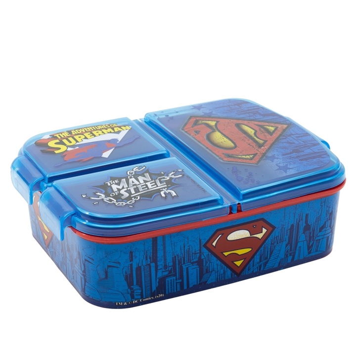 Cutie Pranz Sandwich 3 Compartimente Superman 500 ml