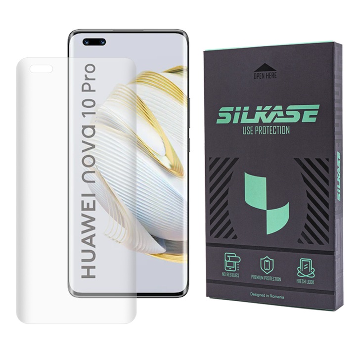 Протектор SILKASE, UV стъкло, За Huawei Nova 10 Pro, Full Glue,